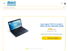 Tablet Screenshot of montrealinformatique.com